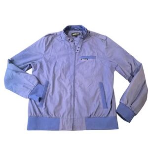 Members Only Mens Iconic Racer Jacket‎ Blue Bomber Coat Large 70-10060
